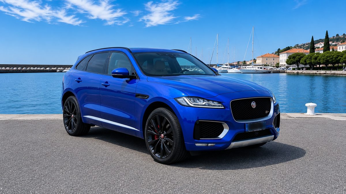 Jaguar F-PACE 3.0d for rent on the French Riviera
